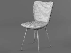 여성스러운 M 의자 3D 모델