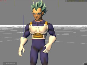 vegeta ssj blue Model 3D