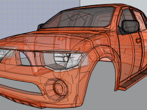 mitsubishi l200 triton 3D प्रिंट मॉडल