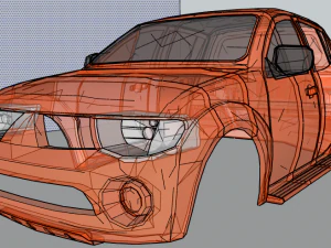 mitsubishi l200 triton 3D Print Model