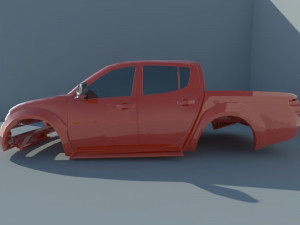 mitsubishi l200 triton 3D प्रिंट मॉडल
