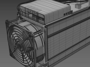 antminer cryptocurrency mining hardware 3D Model