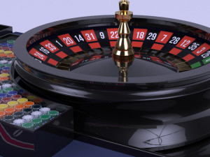 roulette gaming table vr - ar - low-poly 3D Модель
