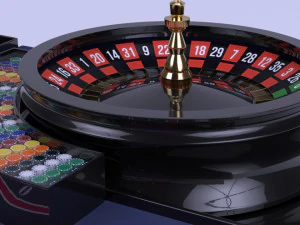 roulette gaming table vr - ar - low-poly 3D Model