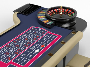 roulette gaming table vr - ar - low-poly 3D Модель