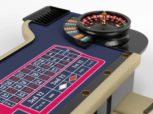 roulette gaming table vr - ar - low-poly 3D Model