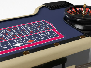 roulette gaming table vr - ar - low-poly 3D Модель
