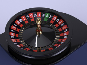 roulette gaming table vr - ar - low-poly 3D Модель