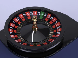 roulette gaming table vr - ar - low-poly 3D Model