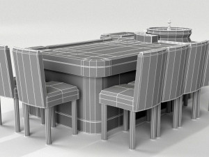 roulette gaming table vr - ar - low-poly 3D Модель