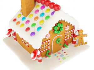 gingerbread house 3Dモデル