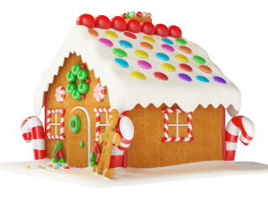 gingerbread house 3Dモデル