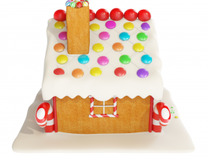 gingerbread house 3Dモデル