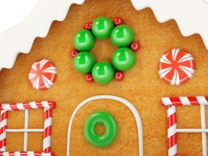 gingerbread house 3Dモデル