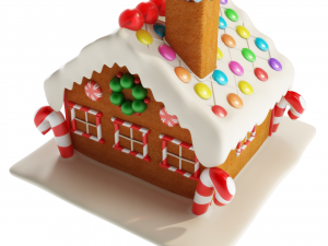 gingerbread house 3Dモデル