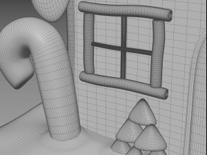 gingerbread house 3Dモデル