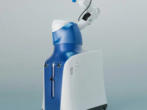 M&aacute;quina de cirurgia assistida por bra&ccedil;o rob&oacute;tico Mako low-poly Modelo 3D