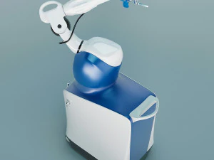 M&aacute;quina de cirurgia assistida por bra&ccedil;o rob&oacute;tico Mako low-poly Modelo 3D