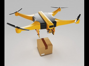 package delivery drone 3D Model