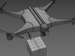 package delivery drone 3D Model