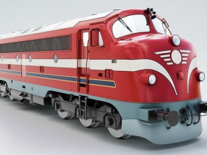nohab m61 locomotive train engine 3D Модель