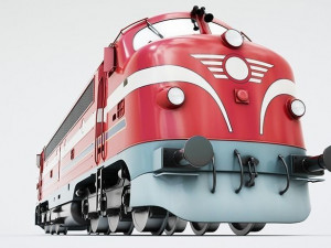nohab m61 locomotive train engine 3D Модель