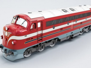 nohab m61 locomotive train engine 3D Модель