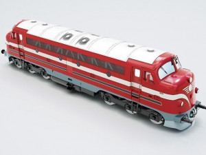 nohab m61 locomotive train engine 3D Модель