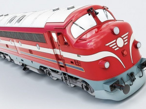 nohab m61 locomotive train engine 3D Модель