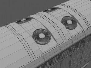 nohab m61 locomotive train engine 3D Модель