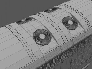 nohab m61 locomotive train engine 3D Model