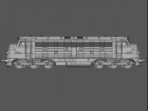 nohab m61 locomotive train engine 3D Model