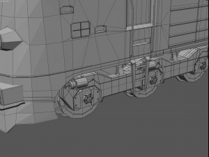 nohab m61 locomotive train engine 3D Модель