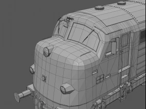 nohab m61 locomotive train engine 3D Model