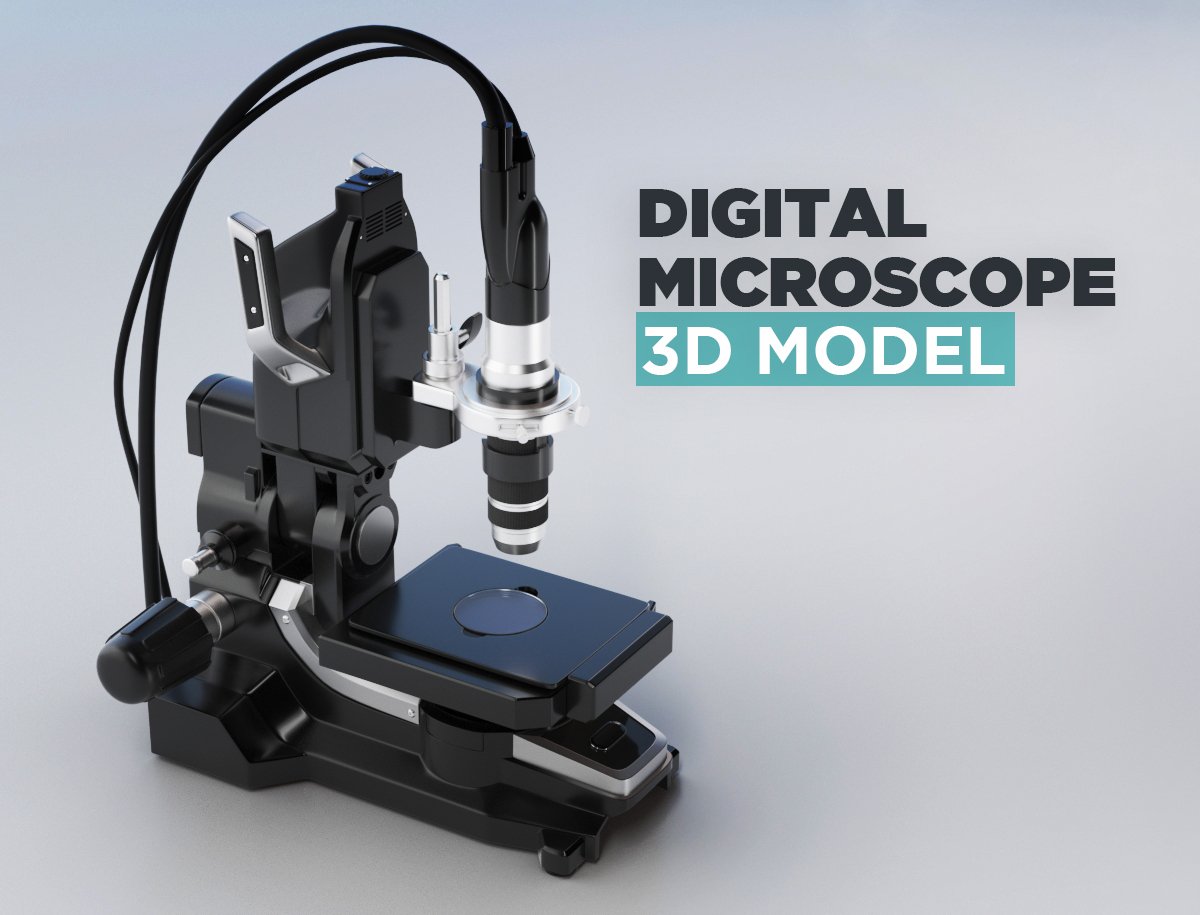 Digital Microscope 3d Model In Medical Equipment 3dexport