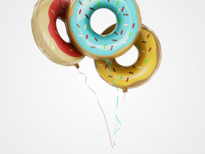 balloons in different shapes 3D Модель