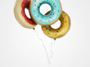 balloons in different shapes 3D Model