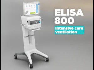 ventilador para cuidados intensivos - elisa 800 Modelo 3D