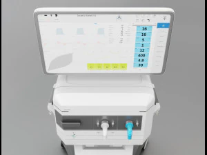 ventilador para cuidados intensivos - elisa 800 Modelo 3D