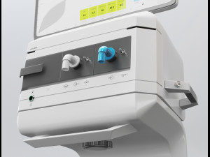 intensive care ventilator - elisa 800 Modelo 3D