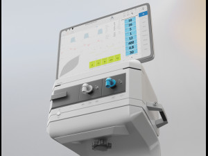 intensive care ventilator - elisa 800 Modelo 3D