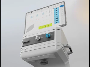 ventilador para cuidados intensivos - elisa 800 Modelo 3D