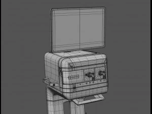 ventilador para cuidados intensivos - elisa 800 Modelo 3D