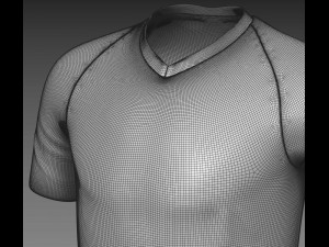 jersey shirt with 4k textures Modelo 3D