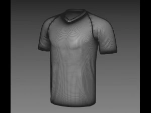 jersey shirt with 4k textures 3D Model