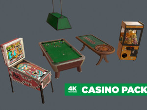 4k low-poly casino pack 3D Model