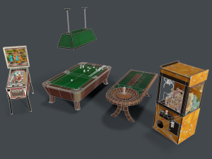 4k low-poly casino pack 3D मॉडल