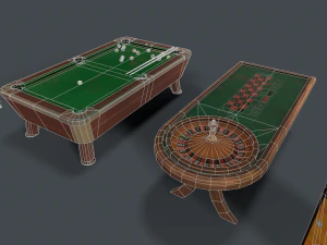 Pacote de cassino low-poly 4k Modelo 3D