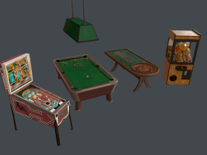 4k low-poly casino pack 3D मॉडल