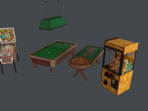 4k low-poly casino pack 3D मॉडल